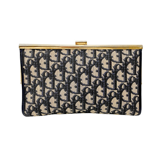Navy Trotter Clutch Bag