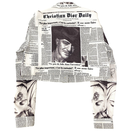 Fall 2000 Newspaper Jacket White by John Galliano