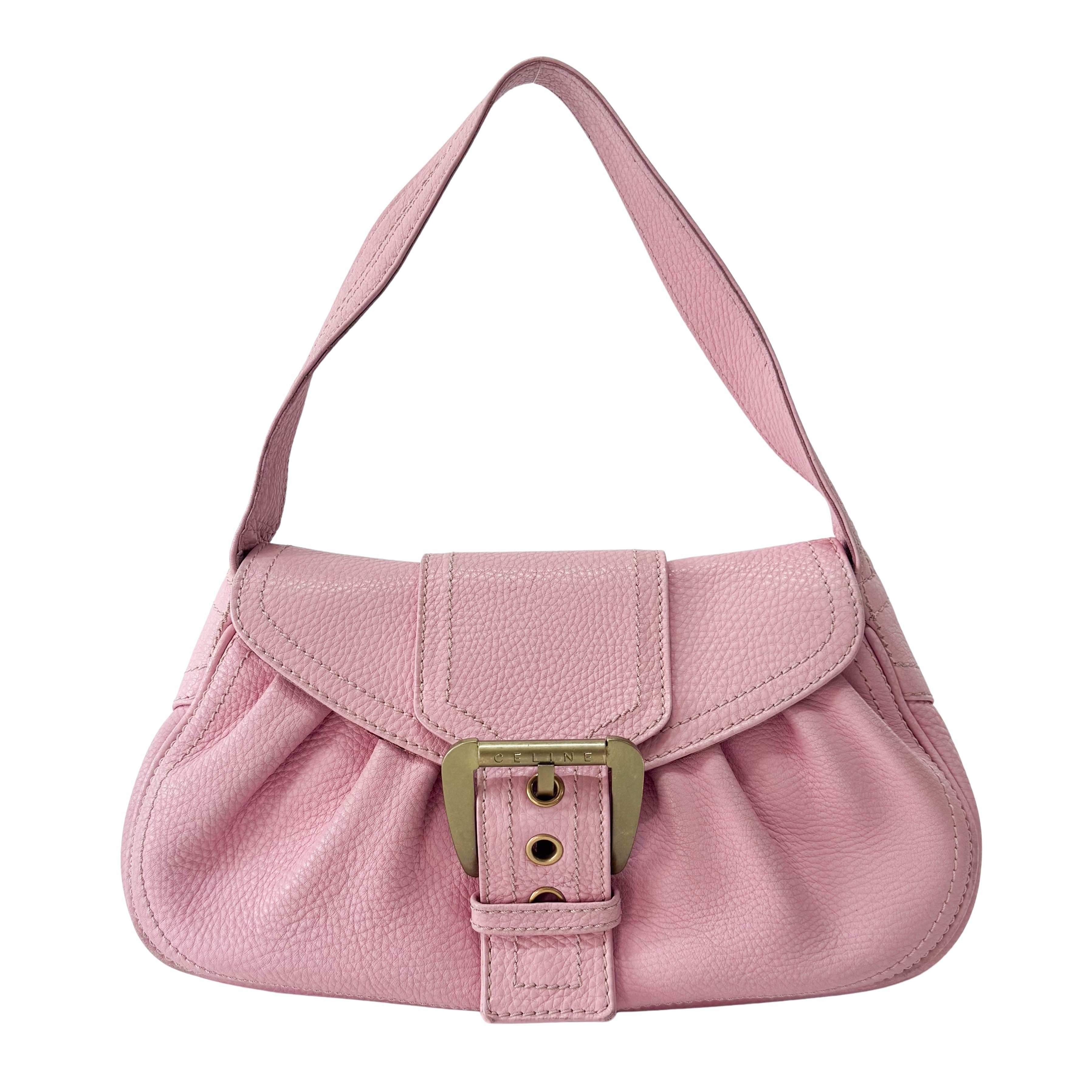 CELINE Pink Leather Shoulder Bag – HIVE PRELOVED