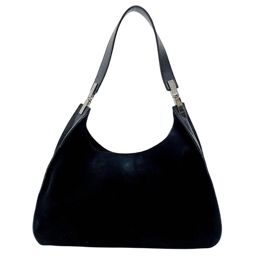 Black Suede Shoulder Bag