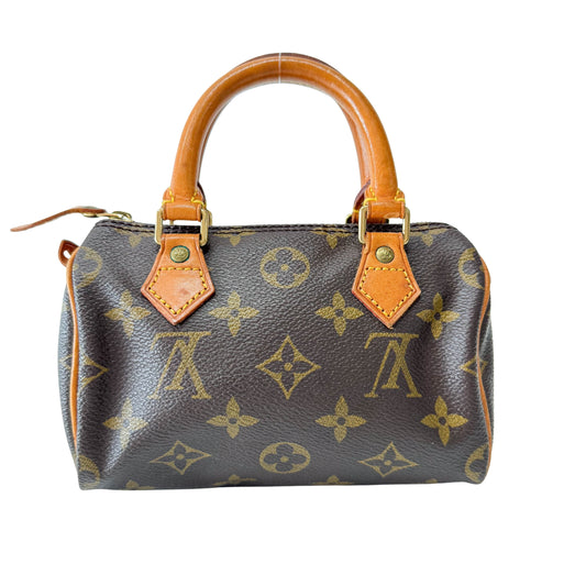 Monogram Speedy Mini Leather Bag