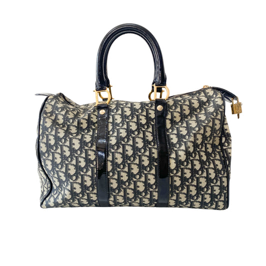 Navy Trotter Mini Boston Bowling Bag