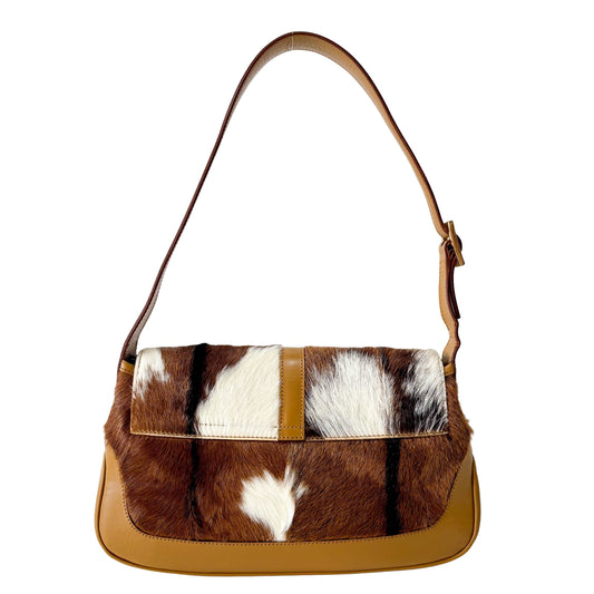 Jackie Brown Pony Hair Shoulder Bag