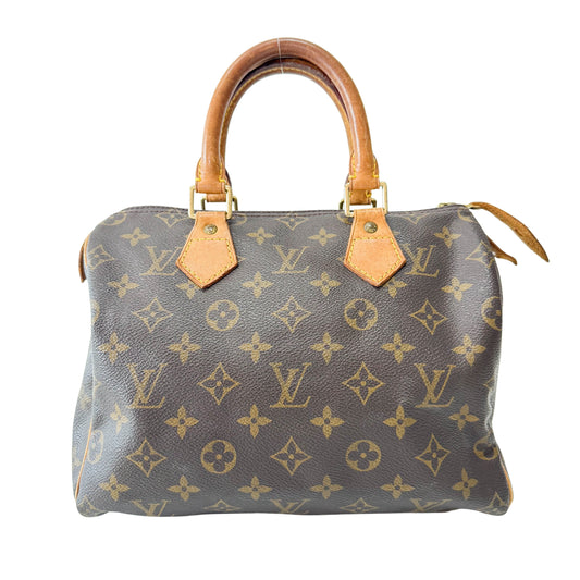 Monogram Speedy 25 Brown Leather Bag