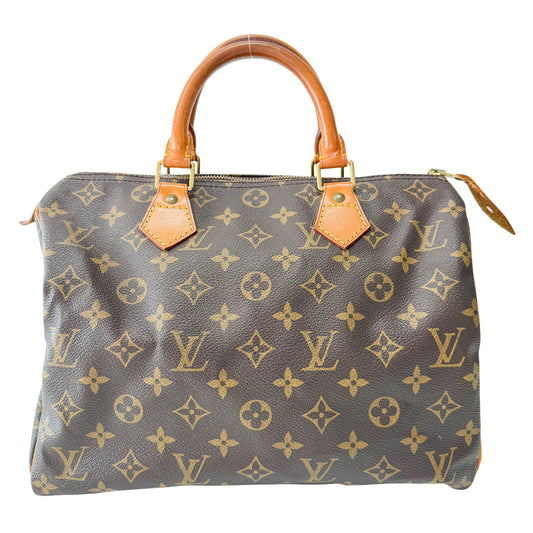 Monogram Speedy 30 Brown Leather Bag