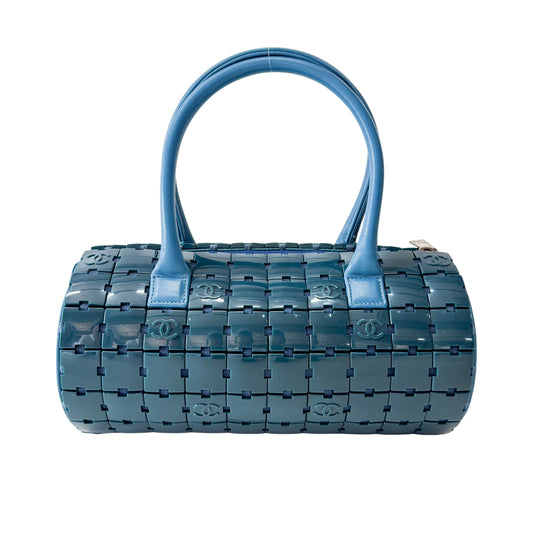 Lucite Puzzle Barrel Handbag