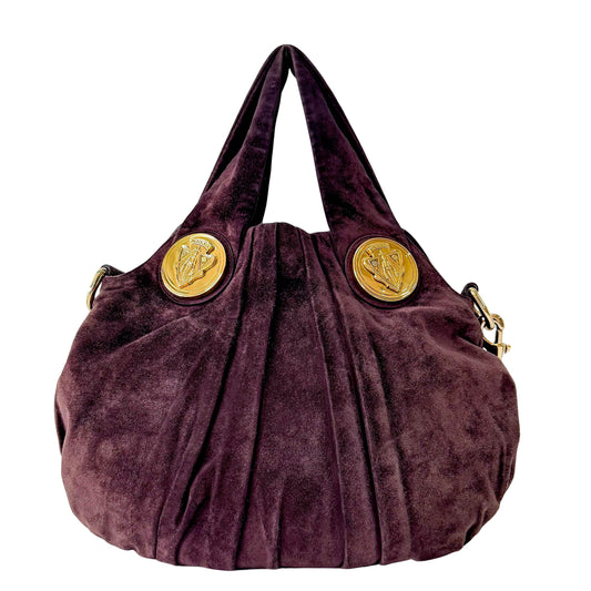 Hysteria Brown Suede Shoulder Bag
