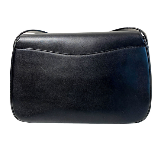 Panthère Black Leather Crossbody Bag