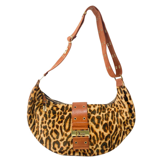 Yellow Pony Hair Shoulder Bag