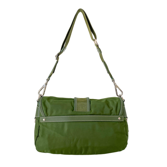 Nylon Belt Strap Green Bag
