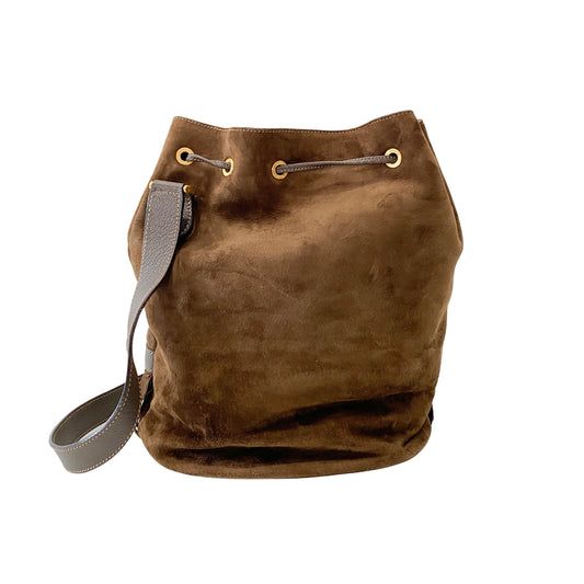 Suede Tassel Buckle Bag