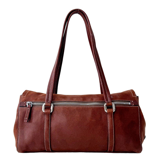 Brown Leather Shoulder Bag