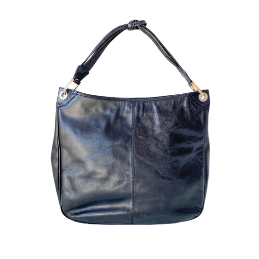 Black Leather Shoulder Bag