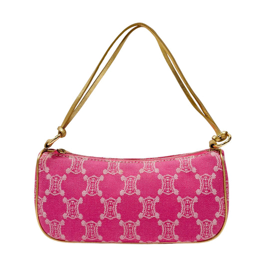 Macadam Small Pink Denim Shoulder Bag