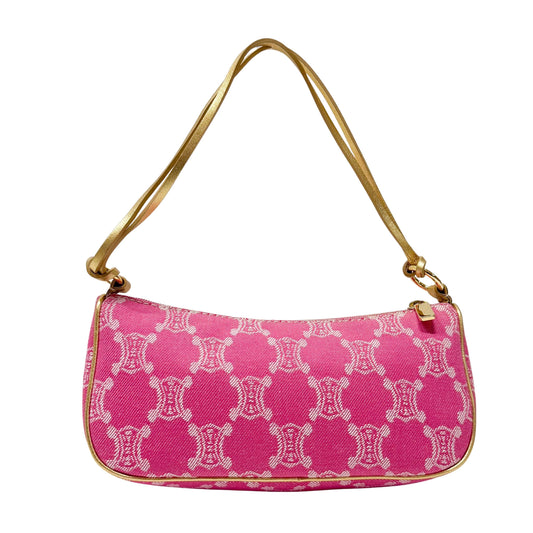 Macadam Small Pink Denim Shoulder Bag