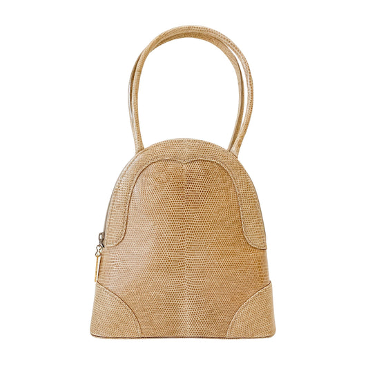 Beige Leather Mini Bag