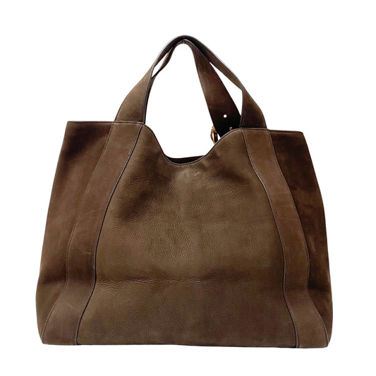 Horsebit Brown Leather Totes