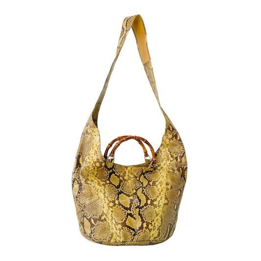 1996SS Tom Ford Era Bamboo Yellow Leather Bag