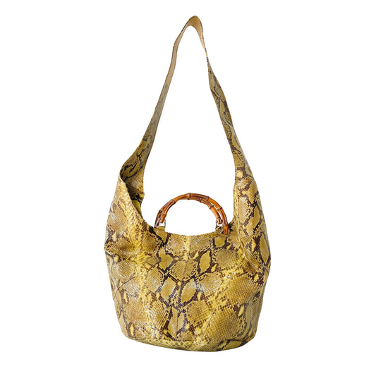 1996SS Tom Ford Era Bamboo Yellow Leather Bag