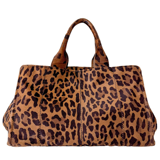 Canapa Leopard Print Tote Bag