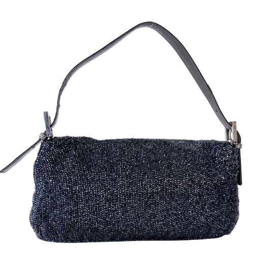 Baguette Petroleum Blue Beads with Lizard Buckle