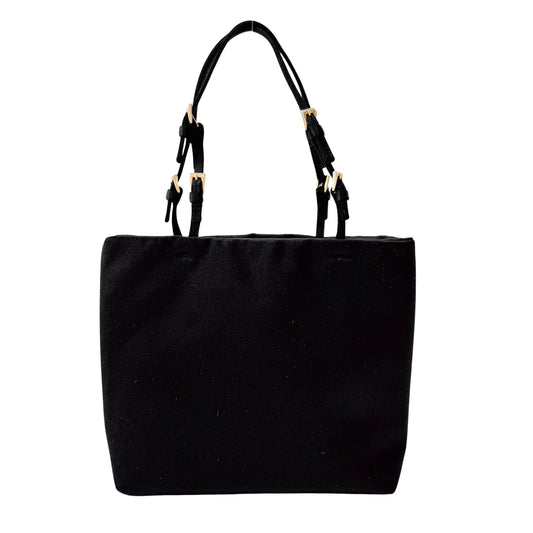 Black Satin Handbag