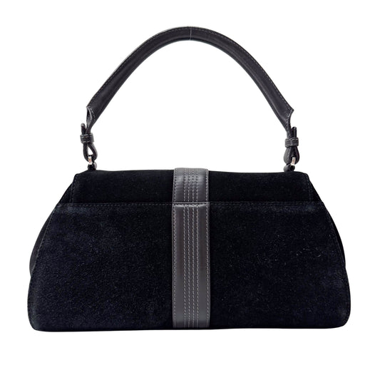 Black Suede Shoulder Bag