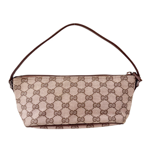 Boat GG Canvas Brown Pouch Shoulder Bag