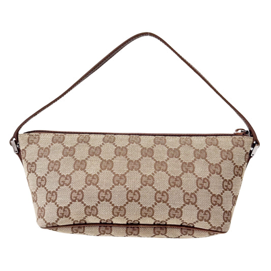 Boat GG Canvas Brown Pouch Shoulder Bag