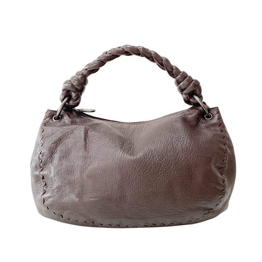 Vintage Brown Leather Shoulder Bag