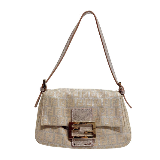 Zucchino Mini Mamma Baguette Pink Canvas Shoulder Bag