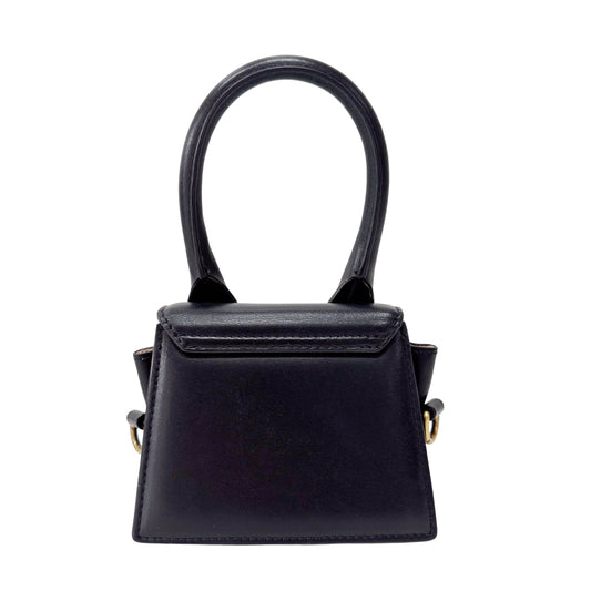 Le Chiquito Moyen Black Leather Mini Shoulder Bag