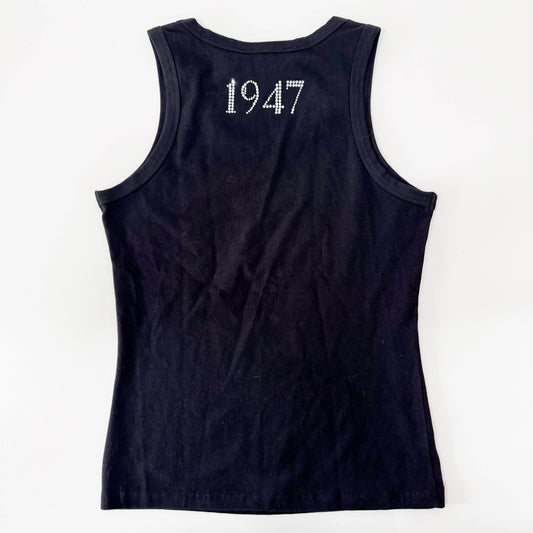 J'Adore Size 10 Black Cotton Tank Top