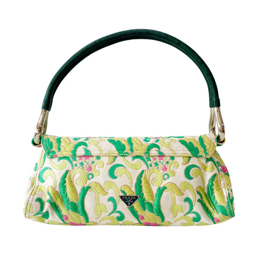 Multi-colour Cotton Jeweled Embroidered Shoulder Bag