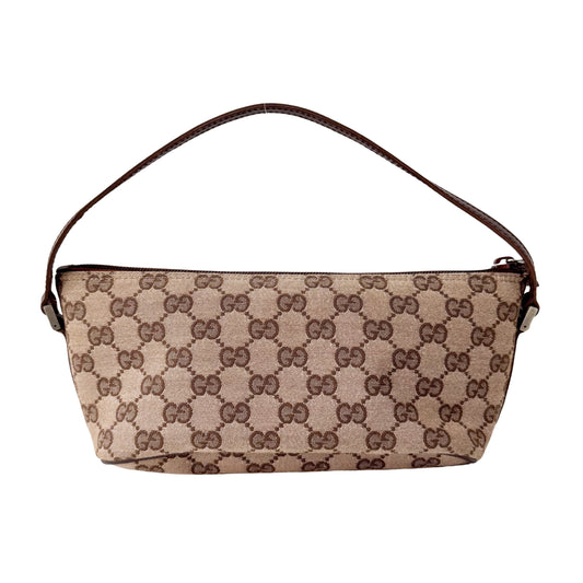 Boat Brown GG Canvas Pouch Shoulder Bag