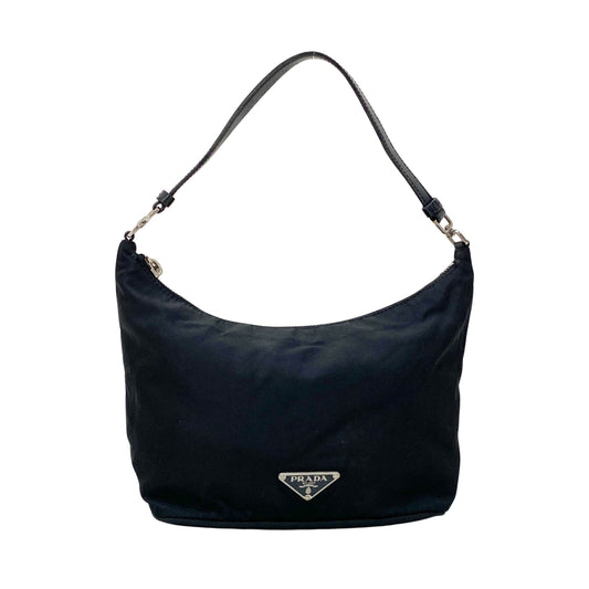 Black Nylon Shoulder Bag