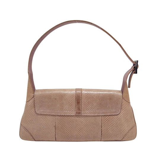 Jackie Kandinsky Beige Leather Shoulder Bag