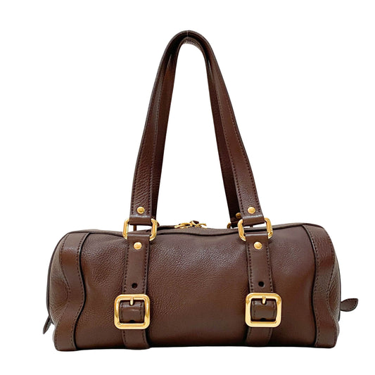 Brown Leather Shoulder Bag