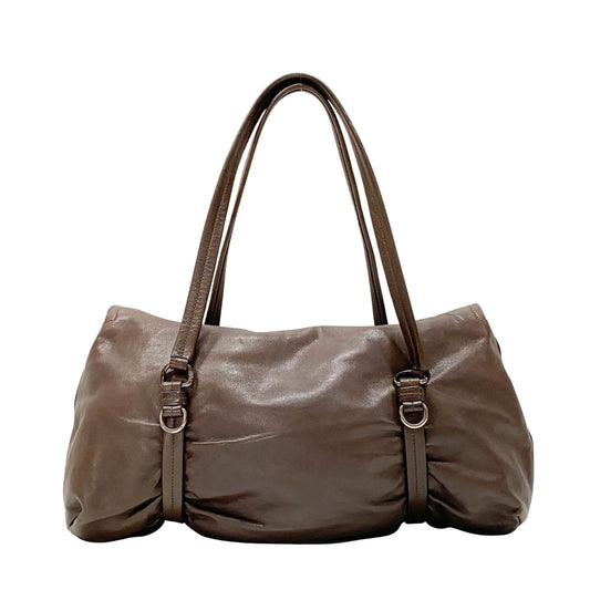 Brown Leather Shoulder Bag