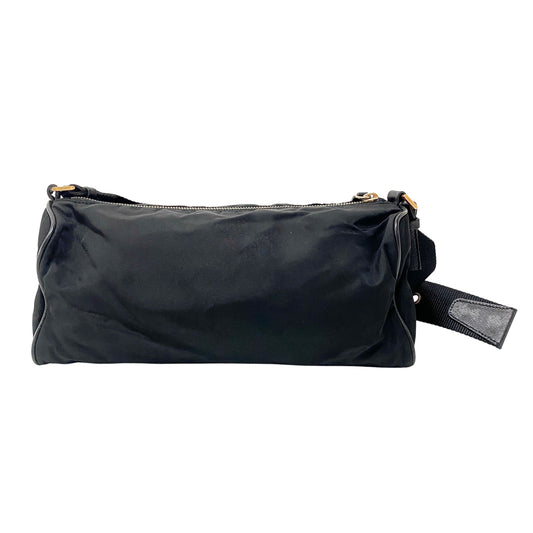 Black Nylon Shoulder Bag