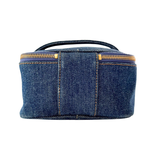 CC Logo Denim Vanity Bag
