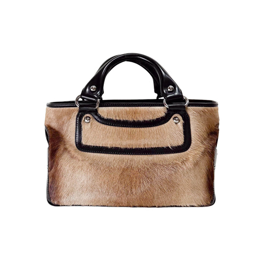 Brown Pony Hair Handbag