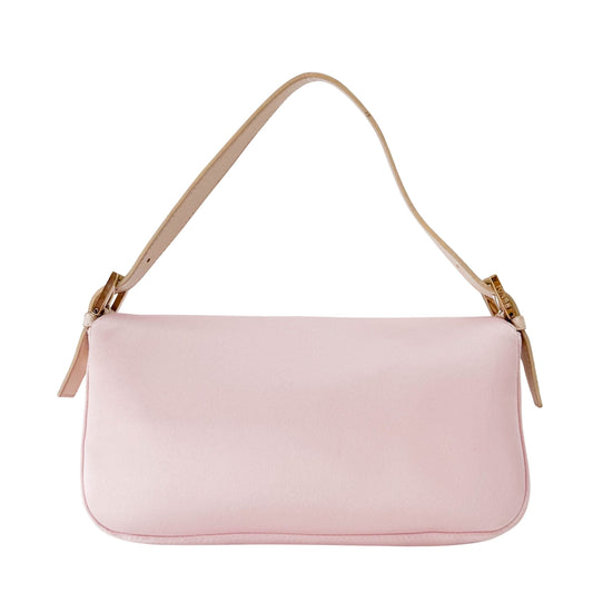 Baguette Silk Light Pink Rhinestone Hardware