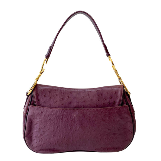 Double Saddle Purple Shoulder Bag