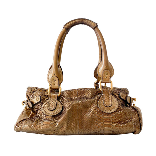 Paddington Metaric Gold Shoulder Bag
