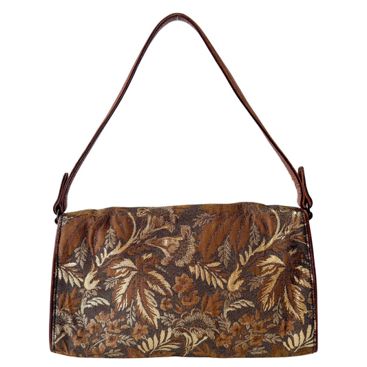 Archive Gold Embroidered Shoulder Bag