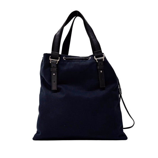 Kahala Black Canvas Tote Bag
