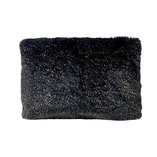 Black Fur Clutch Bag