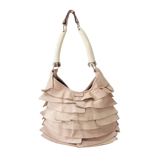 Mombasa Saint-Tropez Beige Leather Hand Bag