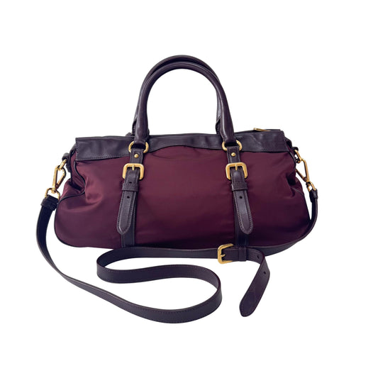 Bordeaux Nylon Handle Bag